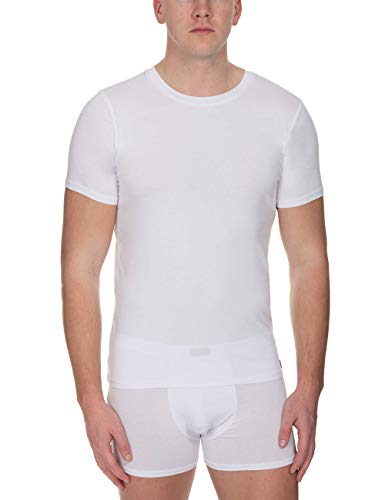 Bruno Banani Herren Shirt Infinity Unterhemd, Weiß (Weiß 001), Small (Herstellergröße: S) von bruno banani