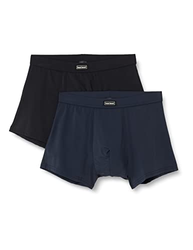 bruno banani - Micro Simply - Short - 2er Pack (S Blaugrau/Schwarz) von bruno banani