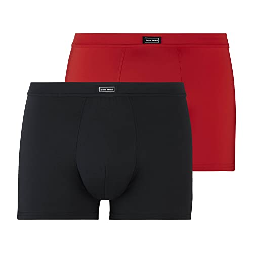 bruno banani - Micro Simply - Short - 2er Pack (L Rot/Schwarz) von bruno banani