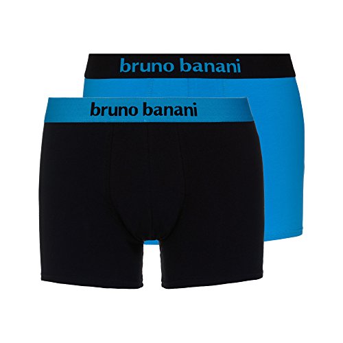 bruno banani - Flowing - Short - 2er Pack (6 Aqua Blue / Schwarz) von bruno banani