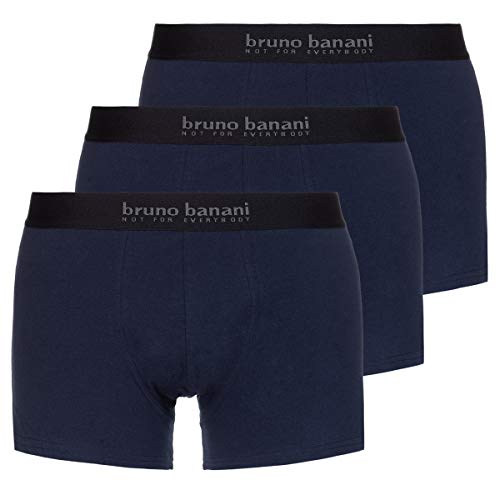 Bruno Banani Herren Short 3er Pack Energy Cotton Boxershorts, Blau (Navy 1302), Small (Herstellergröße: S) von bruno banani