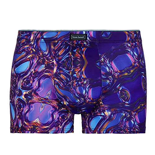 bruno banani Herren Short Amethyst Retroshorts, violett Print, Small von bruno banani