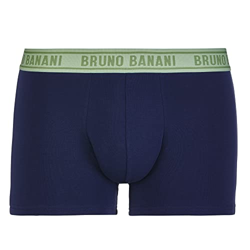 bruno banani Herren Short Uni Baldachin Retroshorts, Navy/Mint, M von bruno banani