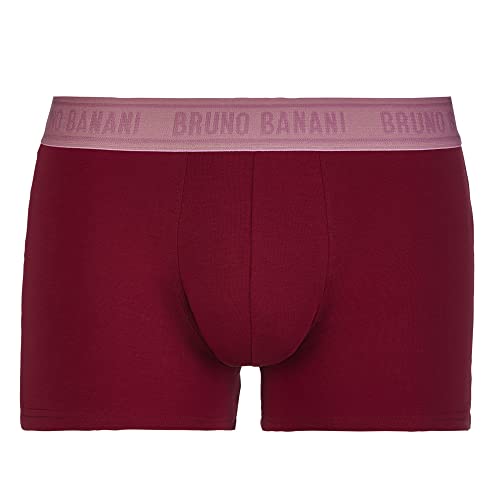 bruno banani Herren Short Uni Napa Retroshorts, weinrot/Altrosa, XXL von bruno banani