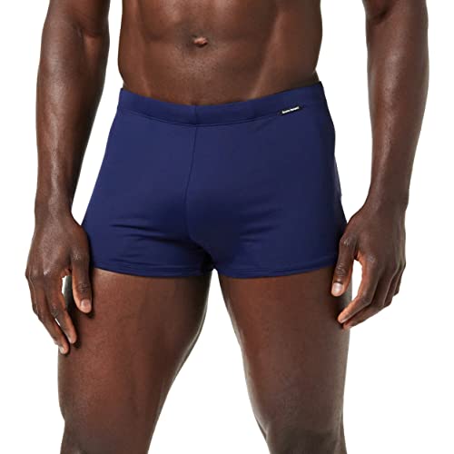 bruno banani Herren Short Wave Line 2.0 Badehose, Blau (Marine 010), Medium (Herstellergröße: M) von bruno banani