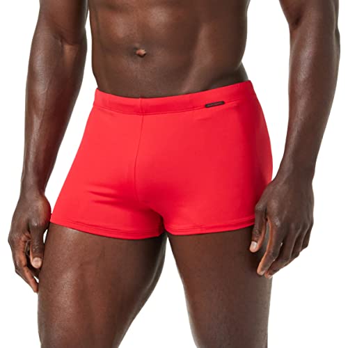 bruno banani Herren Short Wave Line 2.0 Badehose, Rot (Rot 008), Large (Herstellergröße: L) von bruno banani