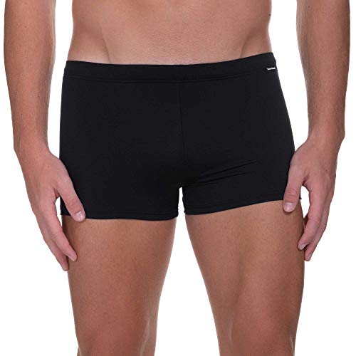 Bruno Banani Herren Short Wave Line 2.0 Badehose, Schwarz (Schwarz 007), Medium (Herstellergröße: M) von bruno banani