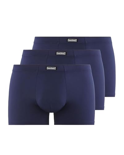 bruno banani Shorts Soft Micro - 3er Set - Herren Boxershorts eng anliegend ohne störende Nähte - Normale Bundhöhe - Atmungsaktiv von bruno banani