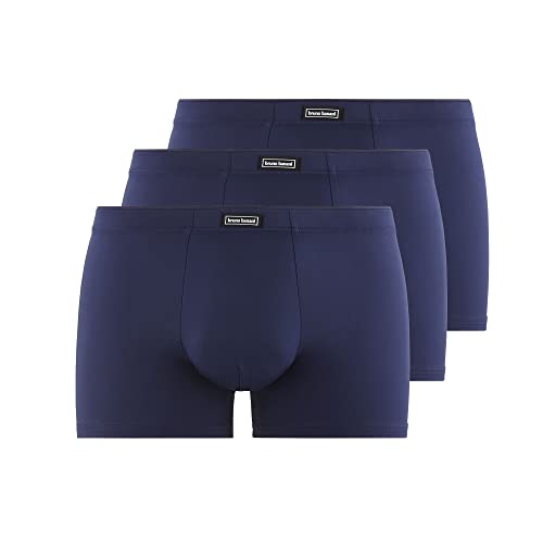 bruno banani Shorts Soft Micro - 3er Set - Herren Boxershorts eng anliegend ohne störende Nähte - Normale Bundhöhe - Atmungsaktiv von bruno banani