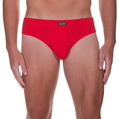 bruno banani Herren Sportslip Check Line 2.0 Slip, Rot (Rot Karo 1070), L EU von bruno banani