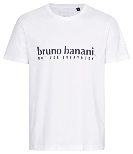 bruno banani Herren T-Shirt, Rundhals in weiß, Größe XXL von bruno banani