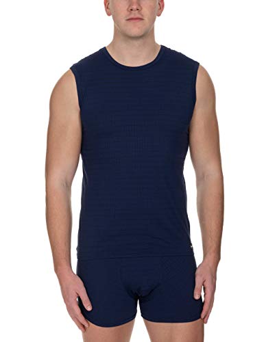 bruno banani Herren Tanktop Check Line 2.0 Unterhemd, Blau (Marine Karo 542), (Herstellergröße: XX-Large) von bruno banani