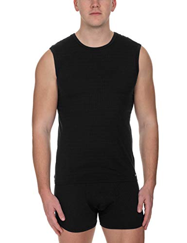 Bruno Banani Herren Tanktop Check Line 2.0 Unterhemd, Schwarz (Schwarz Karo 125), Medium (Herstellergröße: M) von bruno banani