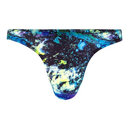 bruno banani Herren Unterwäsche Slip Tanga String Supernova, Farbe:Mehrfarbig, Größe:L, Artikel:2203-2569-4665 Space Print von bruno banani
