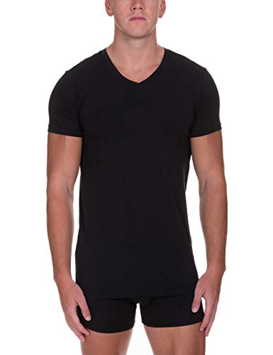 Bruno Banani Herren V-Shirt Infinity Unterhemd, Schwarz (Schwarz 007), (Herstellergröße: XX-Large) von bruno banani