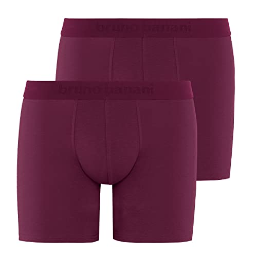 bruno banani - Long Life 2.0 - Long Short - 2er Pack (M Bordeaux) von bruno banani