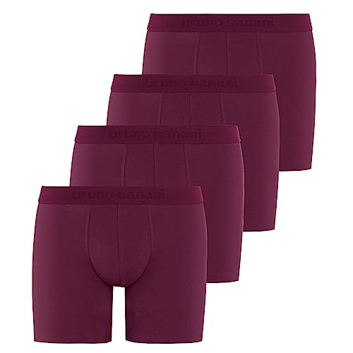 bruno banani - Long Life 2.0 - Long Short - 4er Pack (M Bordeaux) von bruno banani