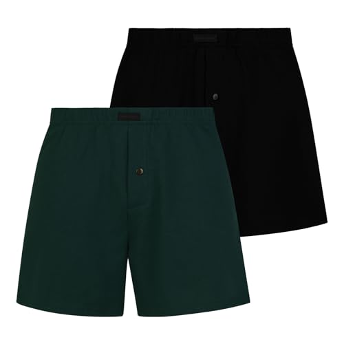 bruno banani Loose Fit Boxershorts 2er Pack tannengrün-schwarz XL bruno banani Loose Fit Boxershorts 2er Pack tannengrün-schwarz XL von bruno banani