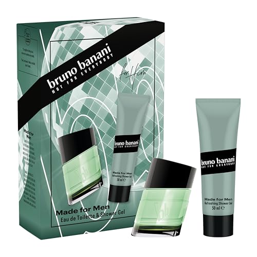 bruno banani Made for Men Geschenkset mit Eau de Toilette und Duschgel, verführerischer, moderner Duft für Männer, 30 ml und 50 ml bruno banani Made for Men Geschenkset mit Eau de Toilette und Duschgel, verführerischer, moderner Duft für Männer, 30 ml und 50 ml von bruno banani