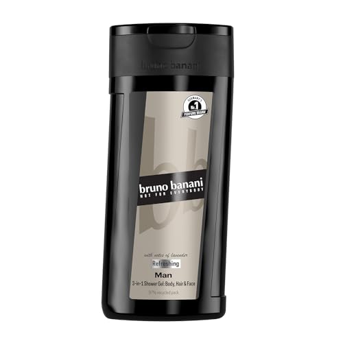 bruno banani Man 3-in-1 Shower Gel für Männer mit klassisch-maskulinem Amber-Fougère-Duft, 250 ml bruno banani Man 3-in-1 Shower Gel für Männer mit klassisch-maskulinem Amber-Fougère-Duft, 250 ml von bruno banani