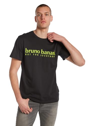 bruno banani Shirt mit Rundhalsausschnitt Schwarz 3XL von bruno banani