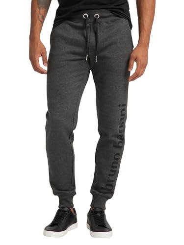 bruno banani Sweathose mit Logo Anthrazit/Melange XXL von bruno banani