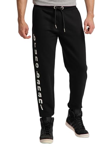 bruno banani Sweathose mit Schriftzug Schwarz 3XL von bruno banani