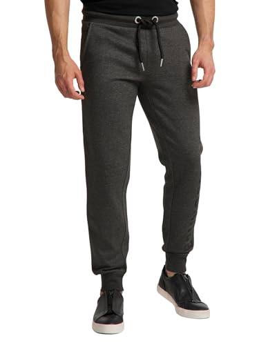 bruno banani Sweathose mit Schriftzug Grau/Melange L von bruno banani