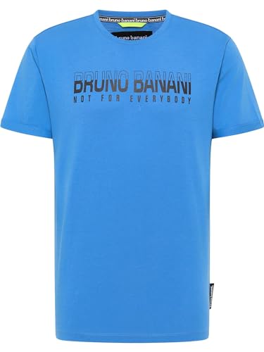 bruno banani T-Shirt mit Logodruck, Benson, Blau, M von bruno banani