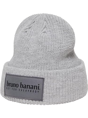 bruno banani Unisex Strickmütze, Bond, Grau/Melange, OS von bruno banani