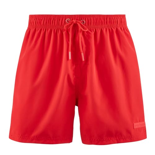 bruno banani - Wave Line 2.0 - Badeshorts (L Rot) von bruno banani
