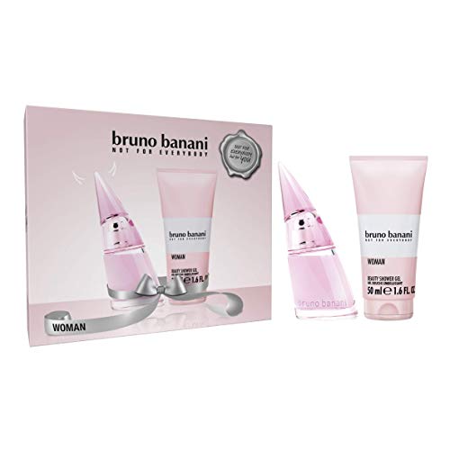 bruno banani Woman Geschenkset – Erfrischendes Eau de Toilette und Duschgel mit spritzig-süßem Duft – Für die selbstbewusste Frau – 1 x 20 ml & 1 x 50 ml von bruno banani