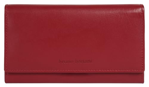 bruno banani große Geldbörse im Querformat Echt Leder Damen | RFID-Schutz, Kompaktes Design, Funktional, Clever konzipiert | 021829 von bruno banani
