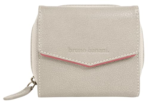 bruno banani kleine Geldbörse im Querformat Echt Leder Damen | Kompakte Geldbörse mit RFID-Schutz | Portmonee mit Münzfach | 8 Kartenfächer | 022121 von bruno banani