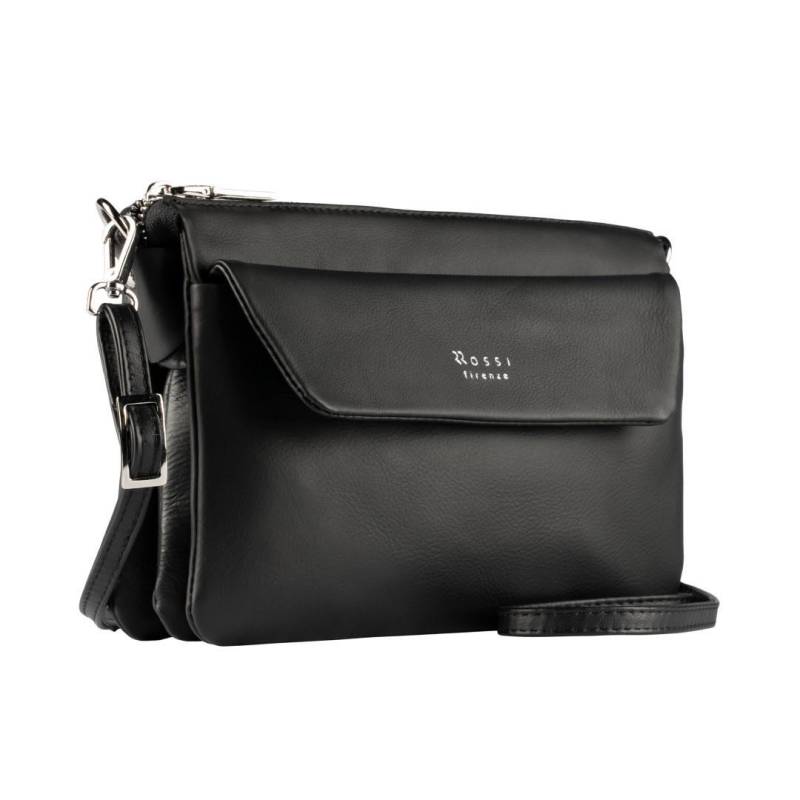 bruno rossi - VITELLO SOFT Crossbag Nero Schwarz von bruno rossi