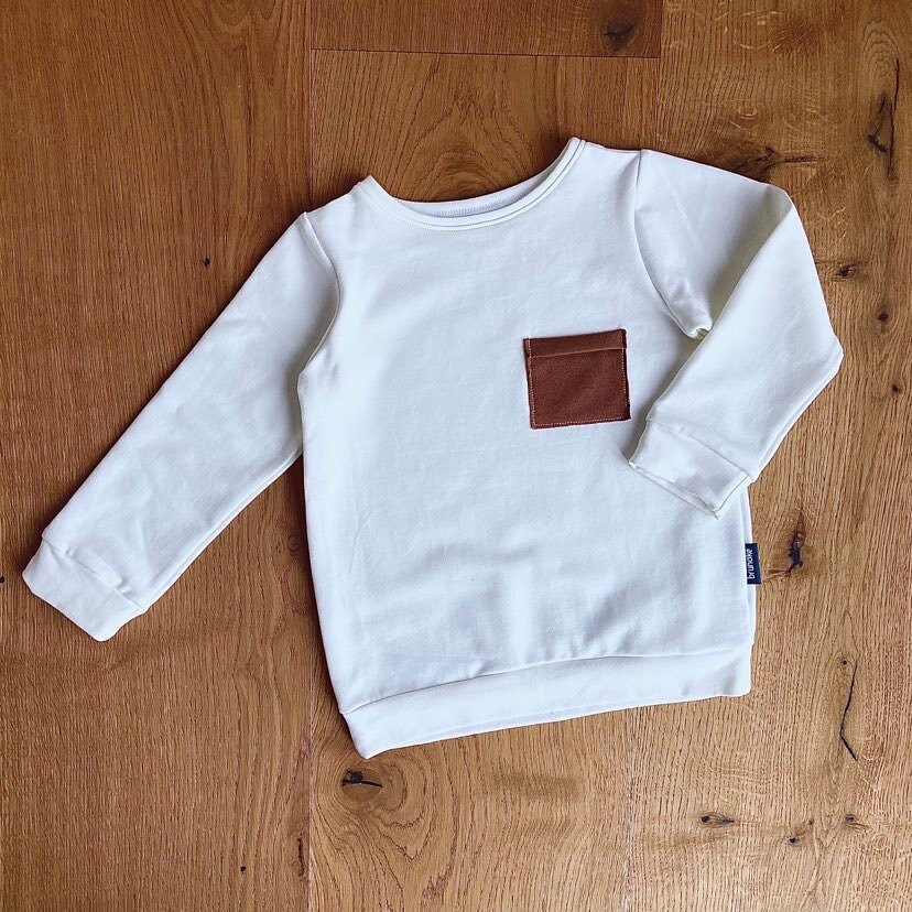 Sweatshirt Mit Brusttasche, Pullover Kinder, Pullover, Baby, Mädchen, Junge, Kind von brunoke