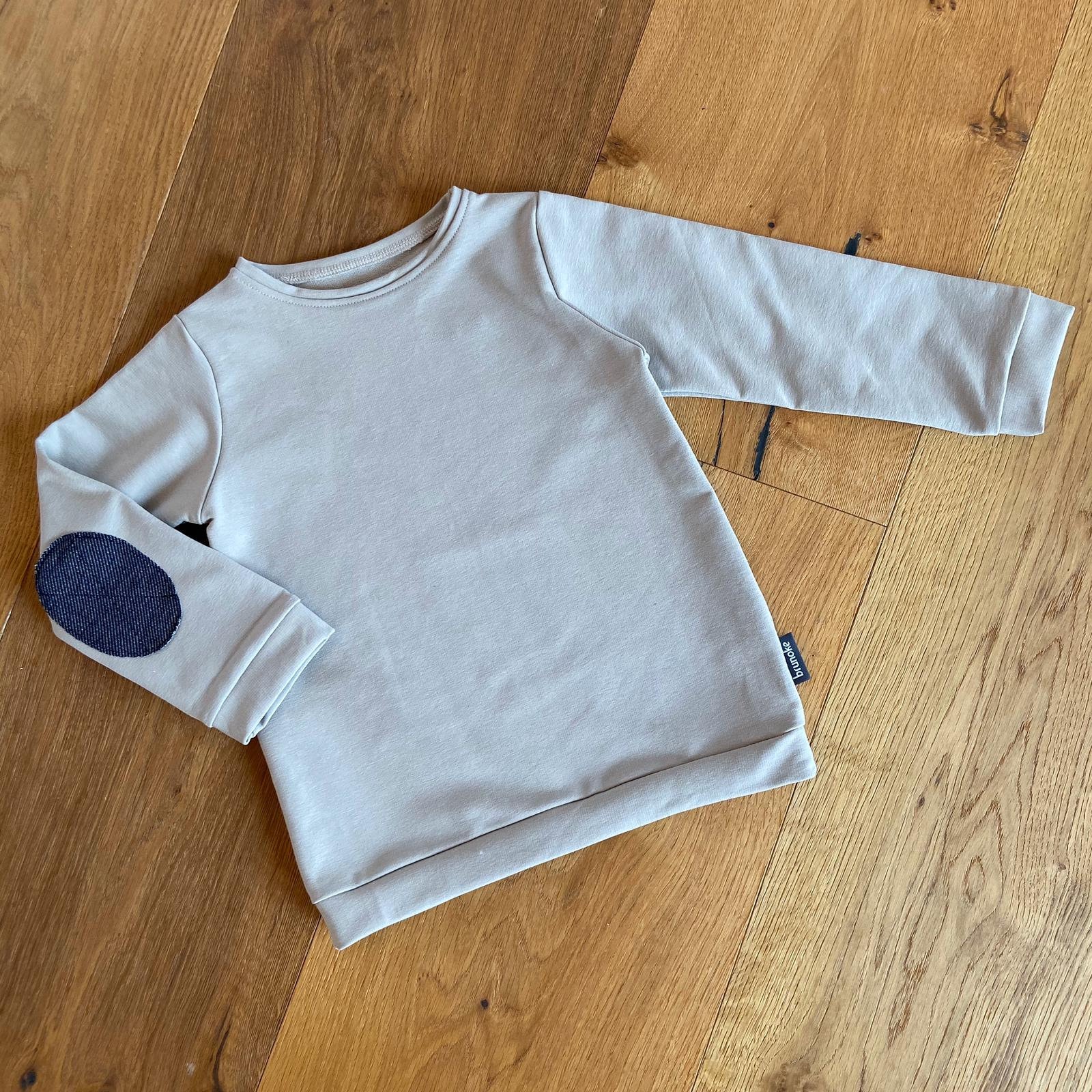 Sweatshirt Mit Ellbogenpatches, Pullover Kinder, Pullover, Baby, Junge, Patches, Mädchen, Kind von brunoke