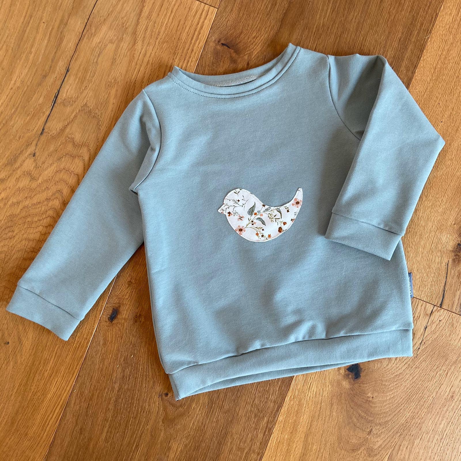 Sweatshirt Mit Vogel, Pullover Kinder, Pullover, Baby, Mädchen, Vogelpatch, Kind von brunoke