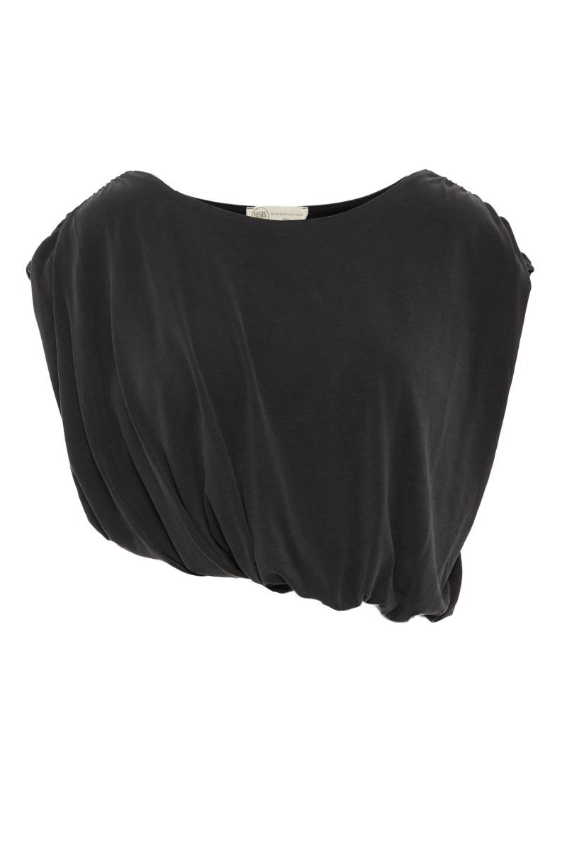 bsb - Asymmetrisches ärmelloses Ballon-Crop-Top schwarz - Gr. - L von bsb