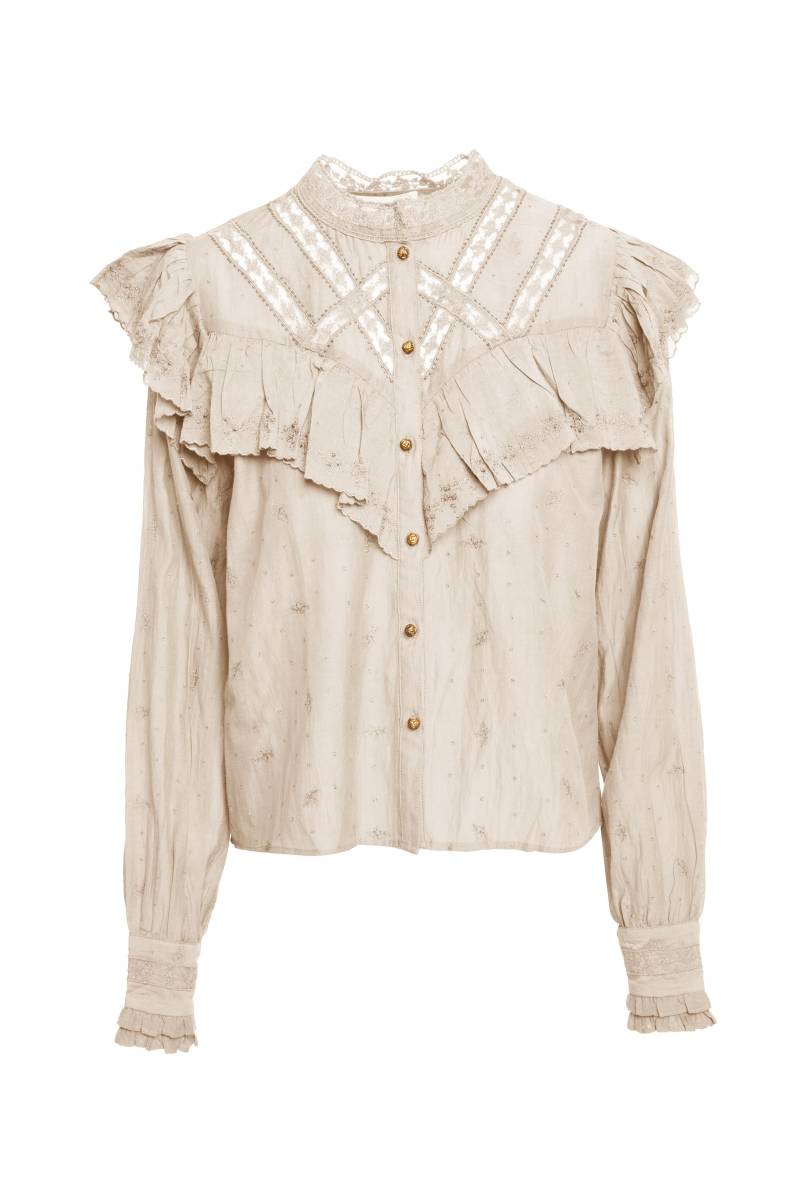 bsb - Bluse beige - Gr. - M von bsb