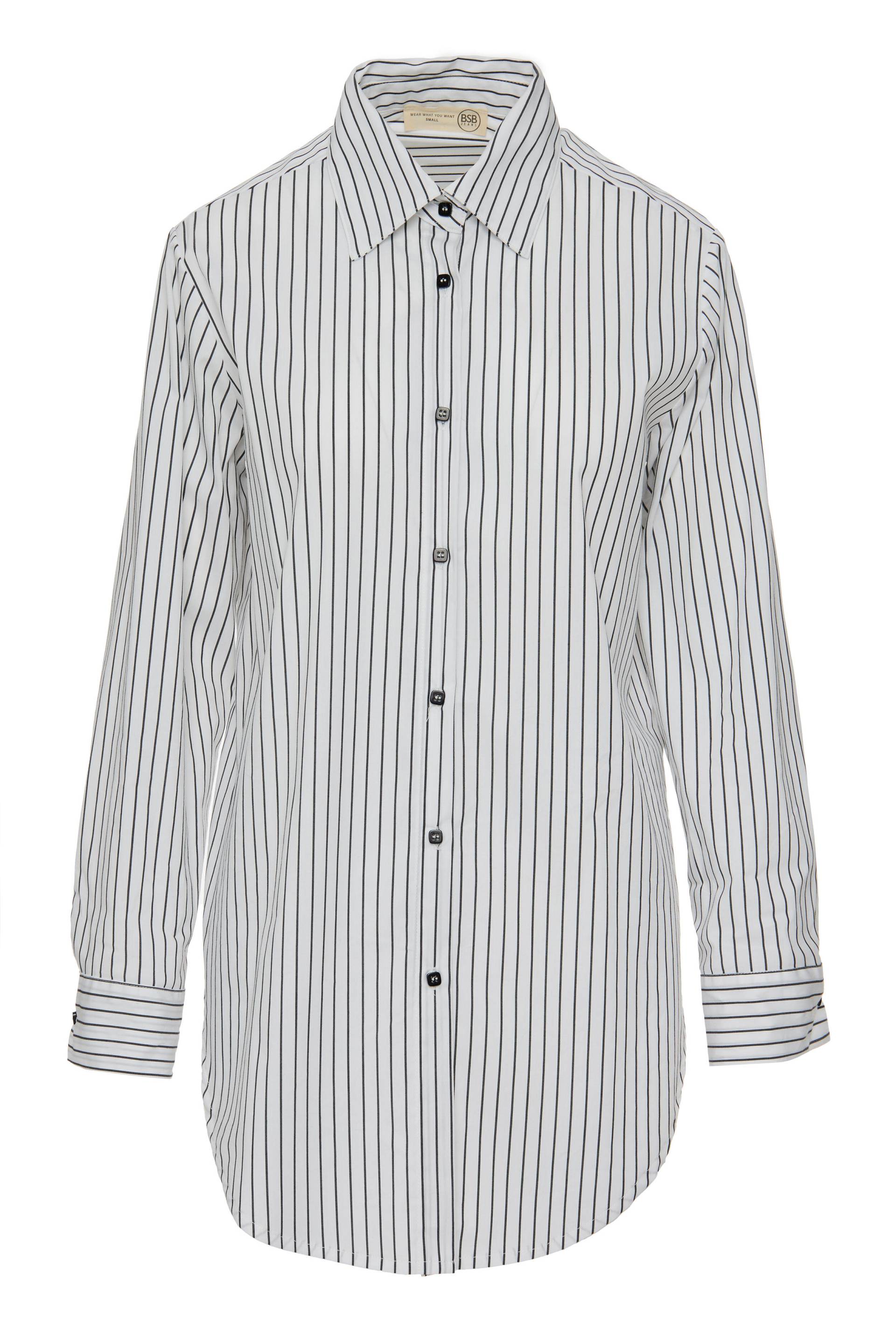 bsb - Gestreiftes Longshirt weiß - Gr. - XS von bsb