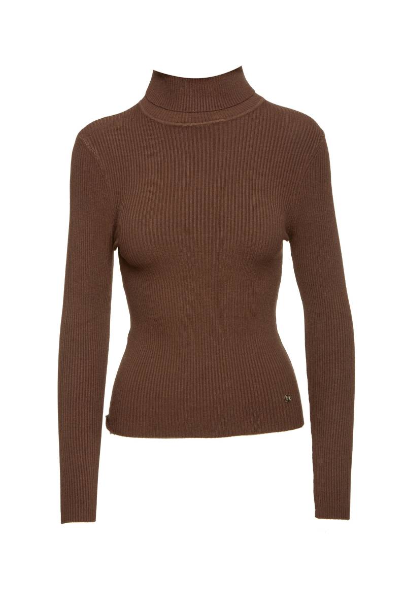 bsb - Pullover mit Stehkragen braun - Gr. - M von bsb