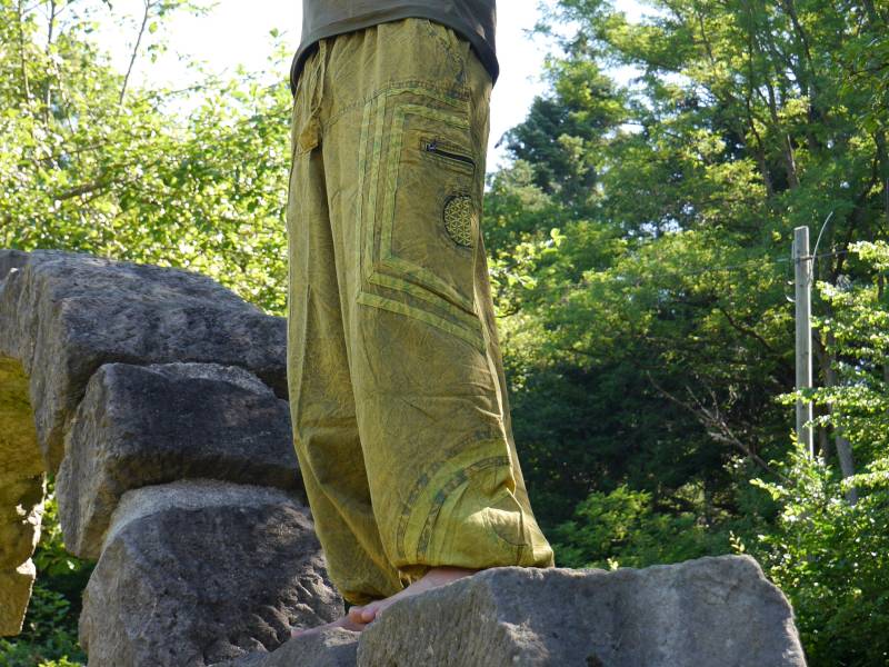 Pumphose, Haremshose Stone-Washed Gr. S/M von bsmasala