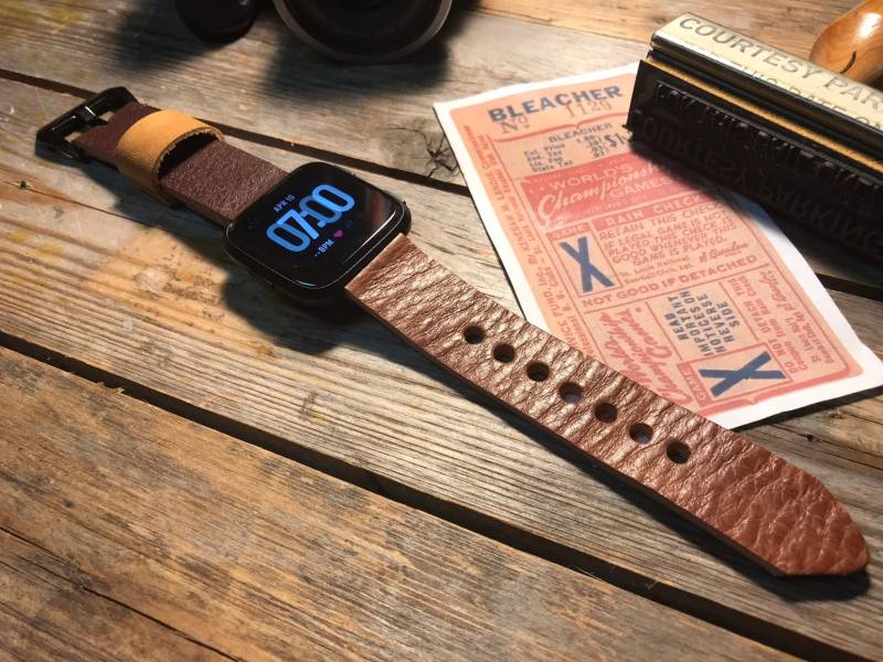 Fitbit Versa Version 1, 2, 3, 4 Lederband Band Männer Oder Frauen von bthurmancompany