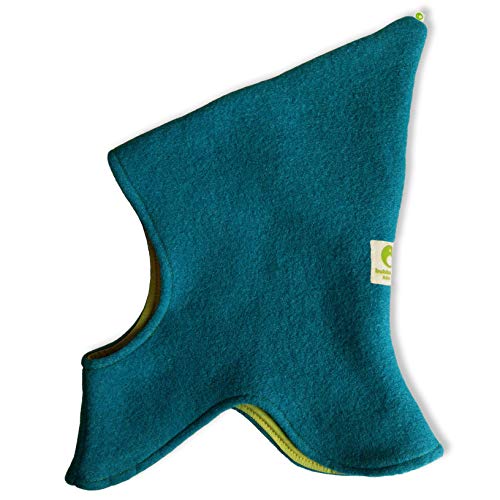 bubble.kid berlin Made in Germany - Praktische Bequeme Schlupfmütze aus Soft-Walkwolle mit Jersey-Innenfutter aus Bio-Baumwolle für Babys und Kleinkinder (S, Aqua) von bubble.kid berlin