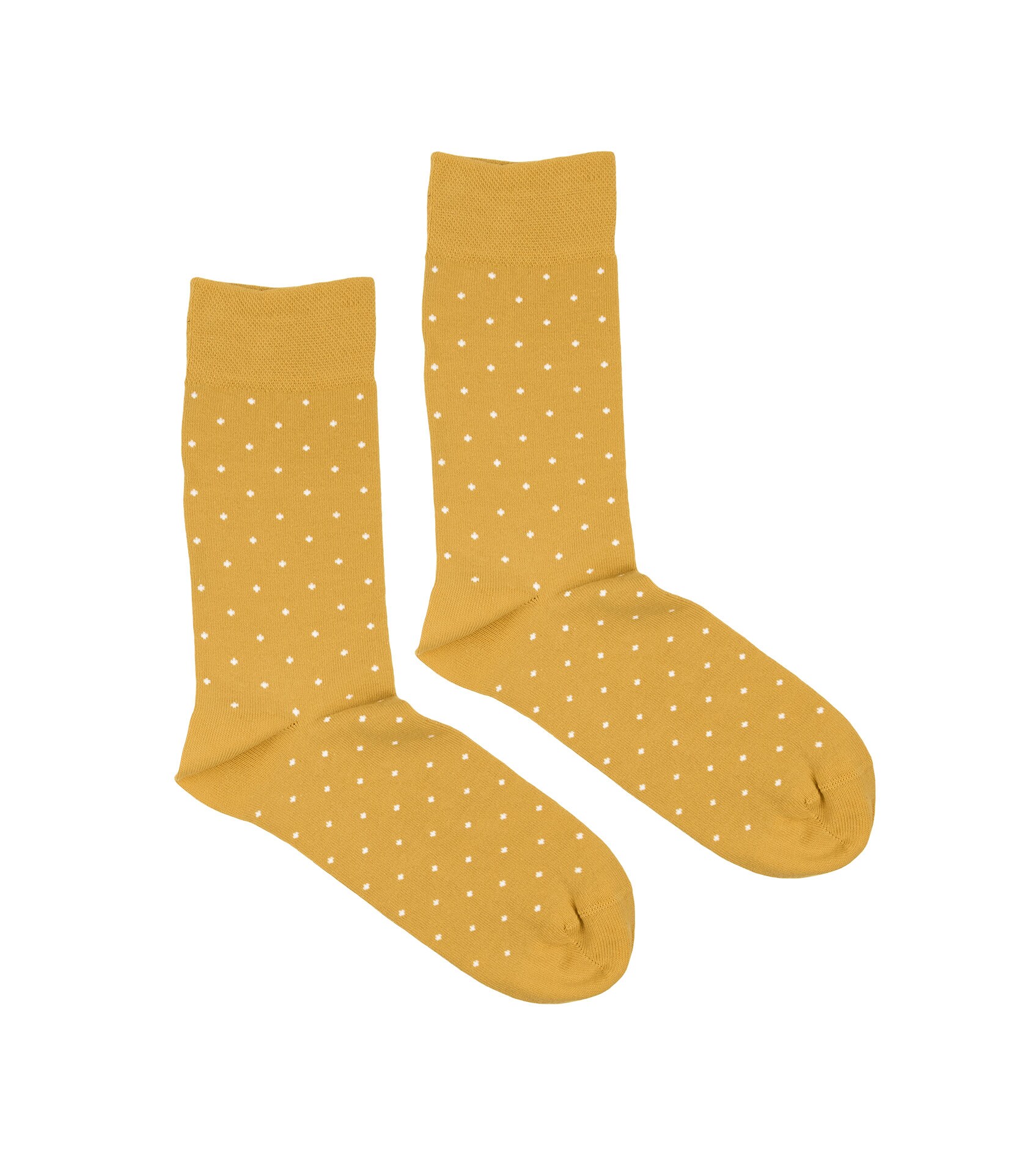 Gelbe Herren-Socken Mit Punkten/Goldgelbe Lässige Baumwoll-Tupfensocken, Feste Formelle Socken Für Erwachsene, Hochzeit Bräutigam Groomsmen Geschenk von bubibubities