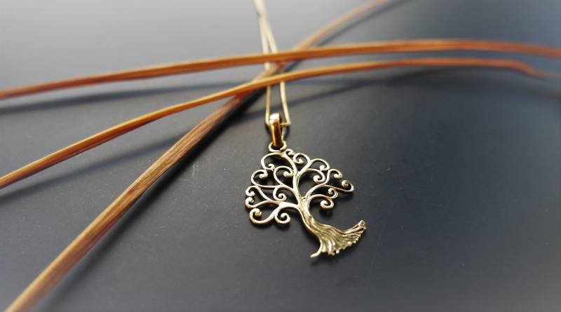 Messing Schmuck, Lebensbaum Kette, Lebensbaum Anhänger, Baum Des Lebens Schmuck, Boho Kette, Indisch Kette, Spiritual Schmuck, Yoga Kette von bubor