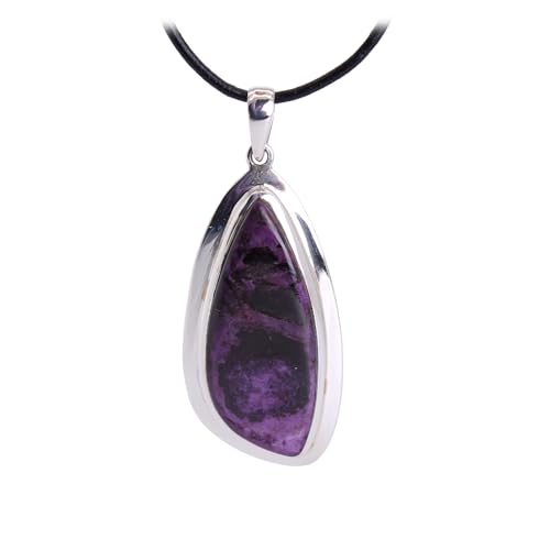 Budawi® Sugilith Edelstein Anhänger Kettenanhänger Hals Schmuck 925 Sterling Silber von budawi-Anhänger