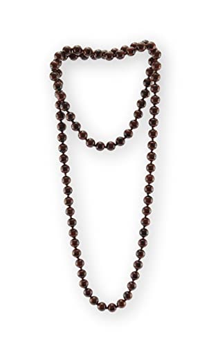 Budawi® Mahagoni Obsidian Kette Halskette Kugel 8 mm Perlenkette Länge 80 cm endlos von budawi-Ketten