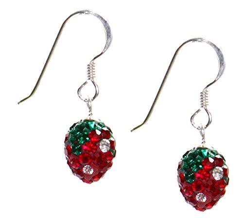Erdbeer Ohrringe Ohrhänger Erdbeere 925er Silber, Erdbeerohrringe Erdbeeren Strawberry Erdbeer Ohrringe Ohrhänger Erdbeere 925er Silber, Erdbeerohrringe Erdbeeren Strawberry von budawi-Ohrschmuck